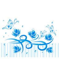 Abstract vector floral seamless background N5