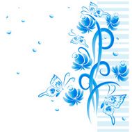 Abstract vector floral seamless background N6