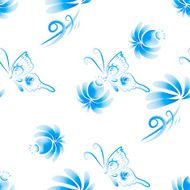 Abstract vector floral seamless background N8
