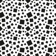 Abstract black squares seamless pattern