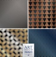 Art Deco seamless vintage wallpaper pattern N110