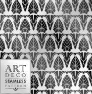 Art Deco seamless vintage wallpaper pattern N112