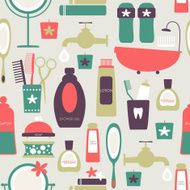 Vector bathroom background