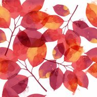 watercolor vector autumn pattern N2