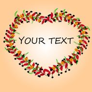 Valentines Day Floral Love Heart Vector