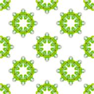 Seamless vector geometric abstract pattern Creative round shapes made of N49