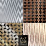 Art Deco seamless vintage wallpaper pattern N114