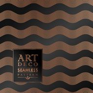 Art Deco seamless vintage wallpaper pattern N117