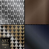 Art Deco seamless vintage wallpaper pattern N122