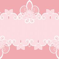 Lace seamless pattern with pearls and roses
