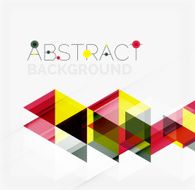 Abstract geometric background Modern overlapping triangles N235