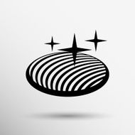 vector button glass orb disco icon round N9