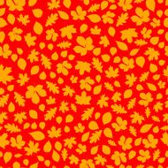 Seamless pattern of autumn leaves N6