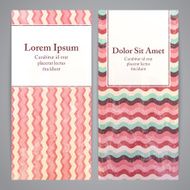 Flayers with retro patterns - geometric N2