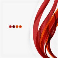 Red and orange color lines composition N3