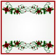 Rose floral frame background