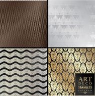 Art Deco seamless vintage wallpaper pattern N131