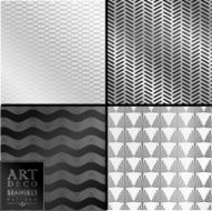 Art Deco seamless vintage wallpaper pattern N133