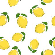 Seamless Pattern of Lemon