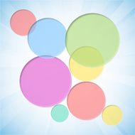 Colorful background with dent circles