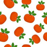 Seamless Pattern of Mandarin