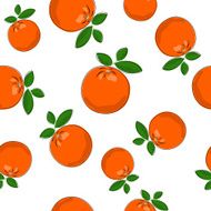 Seamless Pattern of Orange