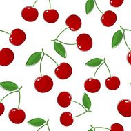 Seamless Pattern of Cherry