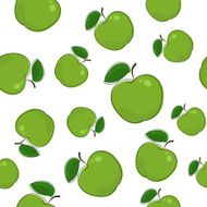 Seamless Pattern of Apple