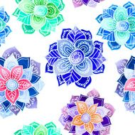 Mandala watercolor pattern