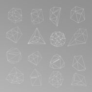 Abstract modern background with polygons design N54