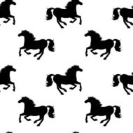 Seamless vector black and white pattern