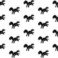 Seamless vector black and white pattern N4