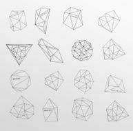 Abstract modern background with polygons design N73
