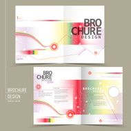 abstract half-fold template design