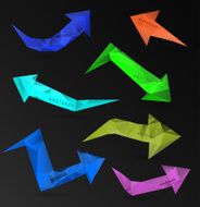 Abstract modern polygonal bubble label website N5