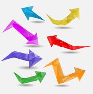 Abstract modern polygonal bubble label website N6