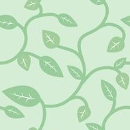 Seamless Summer and Spring Pattern with Leaves