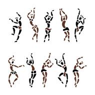 Figures of African dancers N2