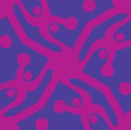 Purple and Blue Tile Pattern