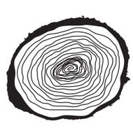 Stump Muzzle Cut of Tree Vector Illustration