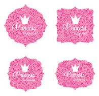 Princess Crown Frame Vector Illustration N4