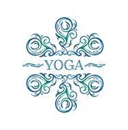 Vector Yoga ornate symbol