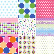 seamless patterns polka dot set N4