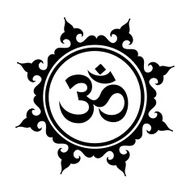 Black Vector Ohm symbol