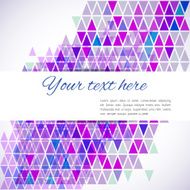 Abstract background with colorful triangle and copyspace