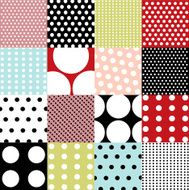 seamless patterns polka dot set N6