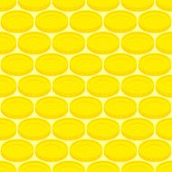 Seamless pattern gold coins money Vector background cash