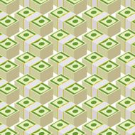 Bundle money seamless pattern Cash dollars vector background N2
