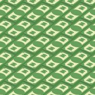 Money seamless pattern Banknotes of American money for 100 doll