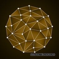Colorful abstract polygonal sphere with triangles Vector illustration Eps 10 N9